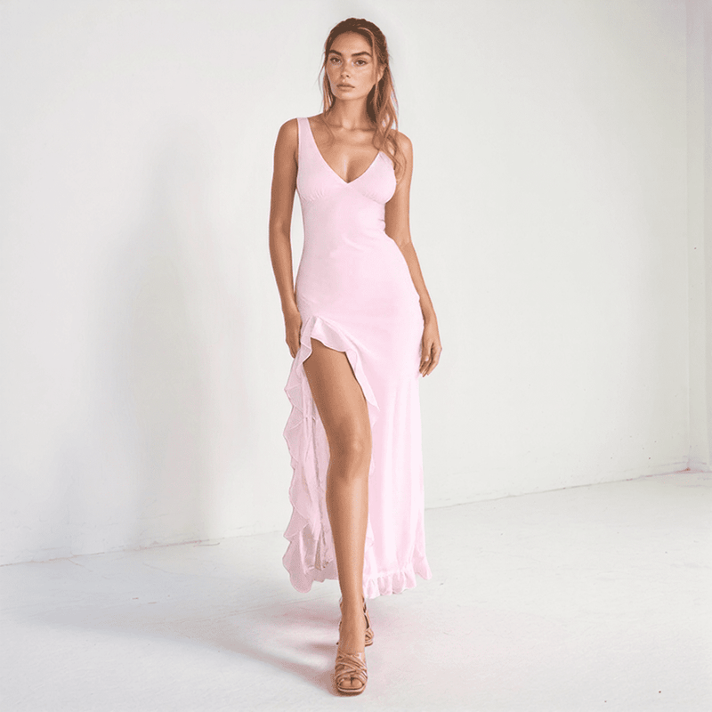 Solene Ruffle Maxi Dress