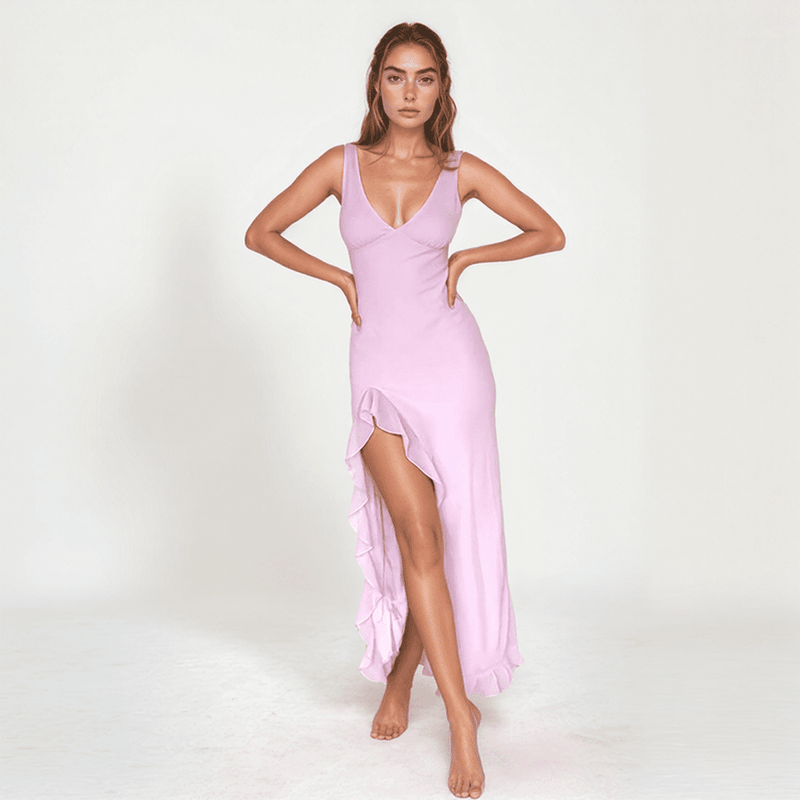 Solene Ruffle Maxi Dress